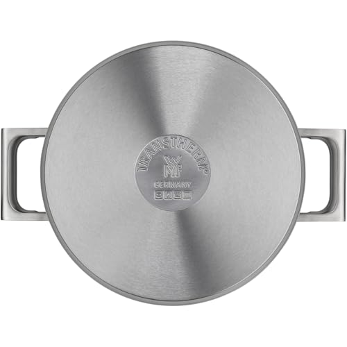 WMF Ultimate Cool Olla 24 cm 6,5L con Tapa, Acero Inoxidable Cromargan Mate, Apta Inducción y Lavavajillas, Sin Revestimiento