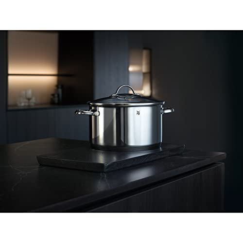WMF Provence Plus Batería de Cocina 5 Piezas, Acero Inoxidable, Inducción, Cacerolas 16/20/24 cm, Cacerola baja 20 cm, Cazo 16 cm con 4 Tapas Cristal