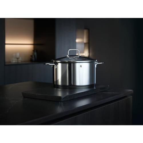 WMF Astoria Batería de Cocina 5 Piezas, Ollas 16/20/24 cm, Olla baja 20 cm, Cazo 16 cm, Acero Inoxidable Cromargan, Apta Inducción