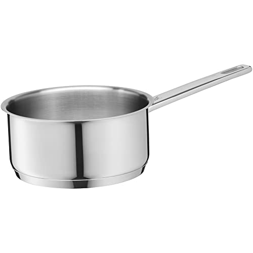 WMF Compact Cuisine Batería de Cocina 5 Piezas, Acero Inoxidable Cromargan Pulido, Inducción, Tapas Cristal, Sin Recubrimiento, Escala Interior