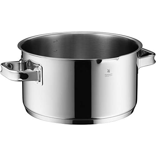WMF Function 4 Batería de Cocina 5 Piezas, Acero Inoxidable, Inducción, Cacerolas 16/20/24 cm con Tapa y Cazo 16 cm