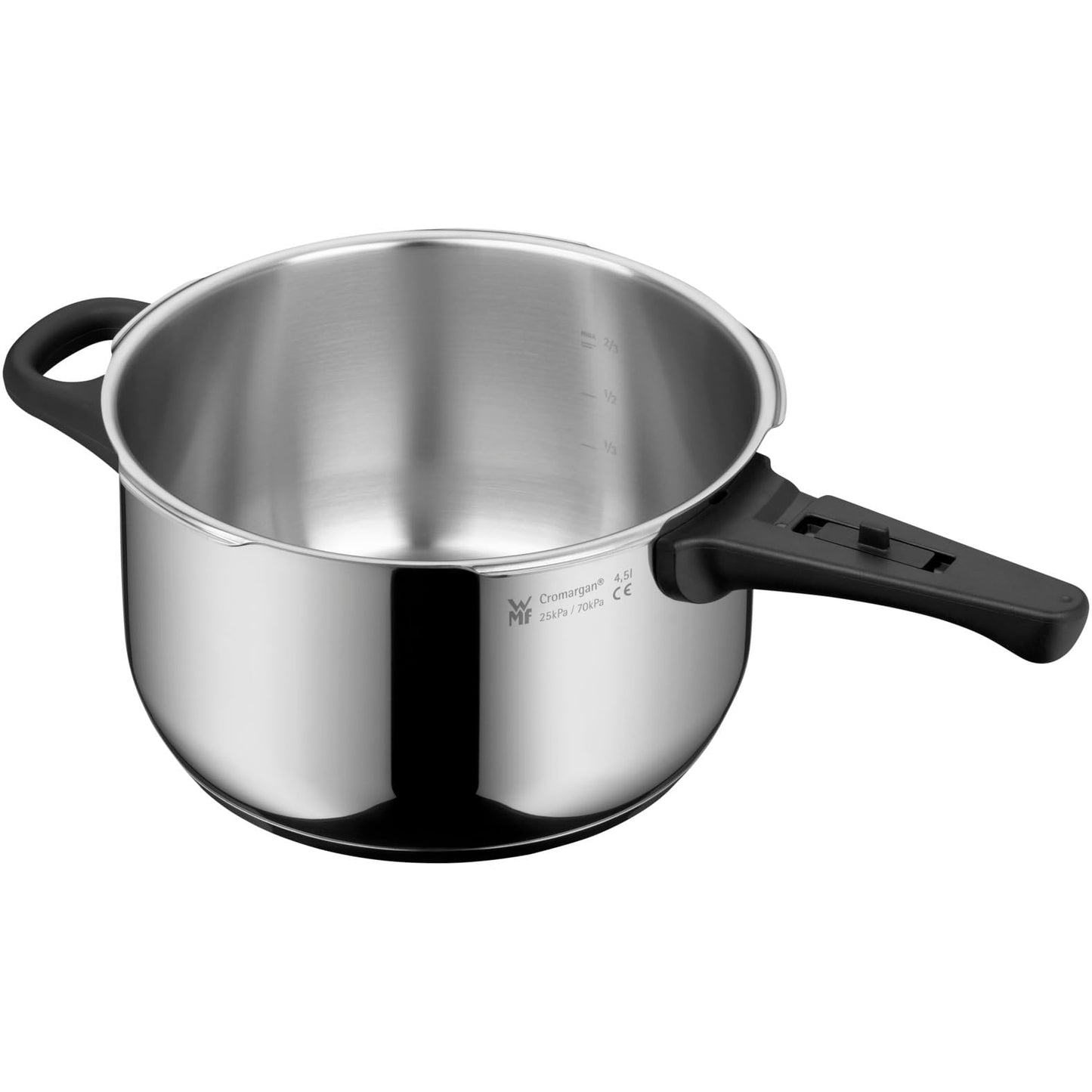 WMF Perfect Set Olla Rápida Ø22 cm 8,5L + Cuerpo 4,5L, Protección Contra Llamas, Acero Inoxidable Cromargan, Apta para Inducción