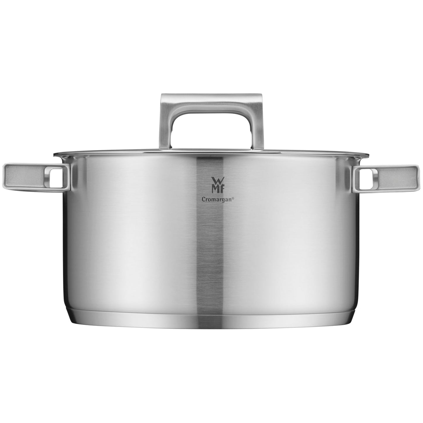 WMF Ultimate Cool Olla 24 cm 6,5L con Tapa, Acero Inoxidable Cromargan Mate, Apta Inducción y Lavavajillas, Sin Revestimiento
