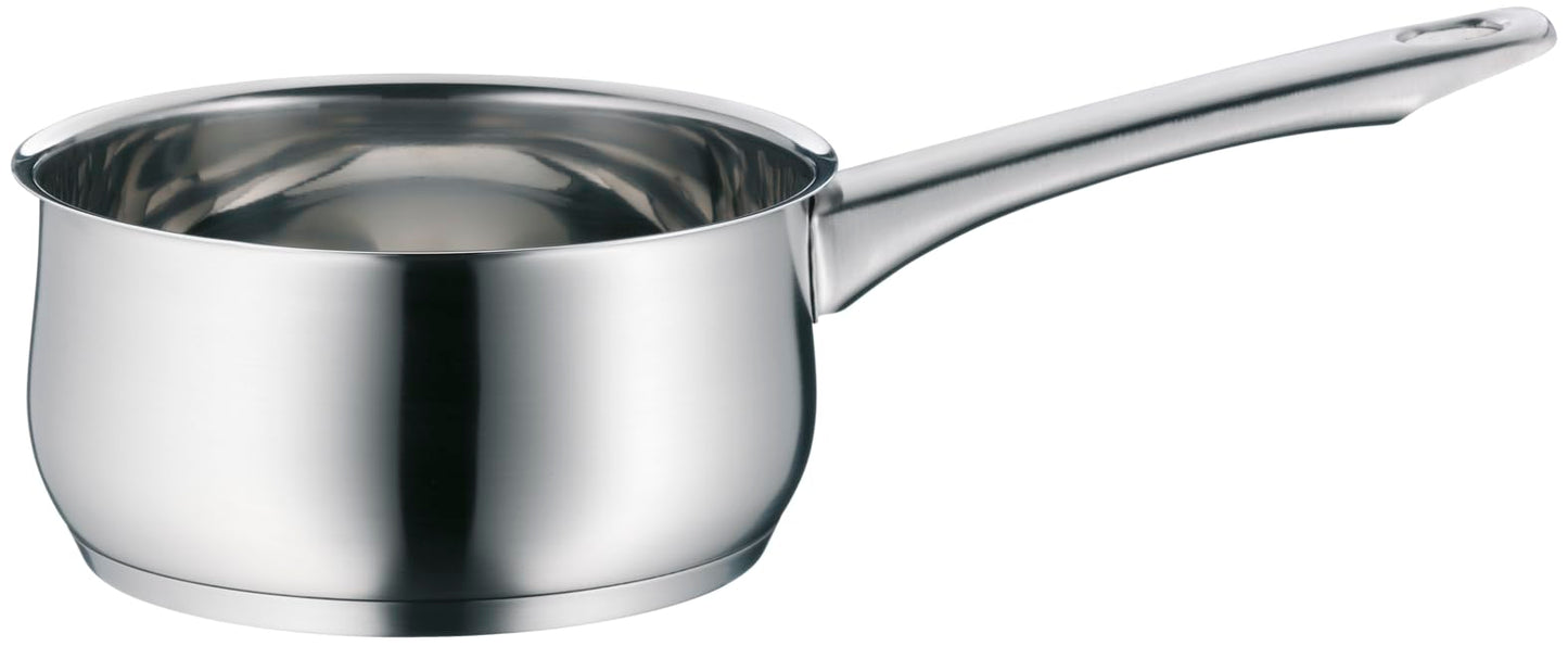 WMF Diadem Plus Batería de Cocina 5 Piezas, Acero Inoxidable, Inducción, Cacerolas 16/20/24 cm, Cacerola baja 20 cm, Cazo 16 cm con 4 Tapas Cristal