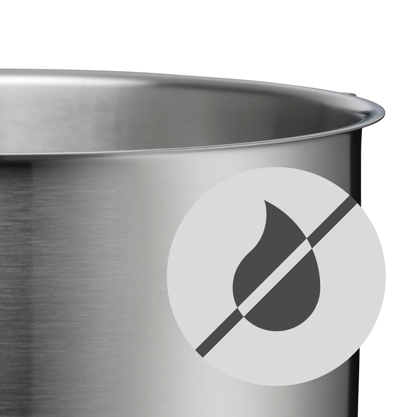 WMF Ultimate Cool Olla 24 cm 6,5L con Tapa, Acero Inoxidable Cromargan Mate, Apta Inducción y Lavavajillas, Sin Revestimiento