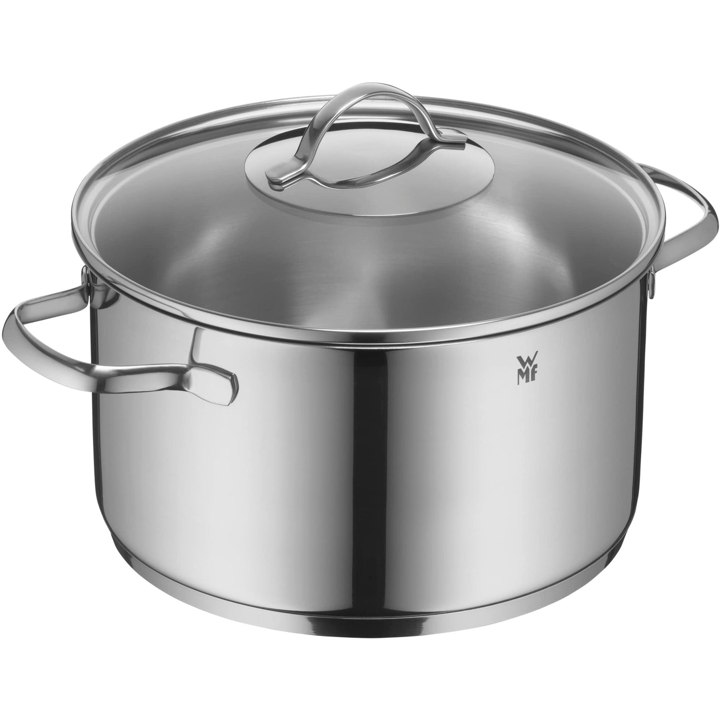 WMF Provence Plus Batería de Cocina 5 Piezas, Acero Inoxidable, Inducción, Cacerolas 16/20/24 cm, Cacerola baja 20 cm, Cazo 16 cm con 4 Tapas Cristal