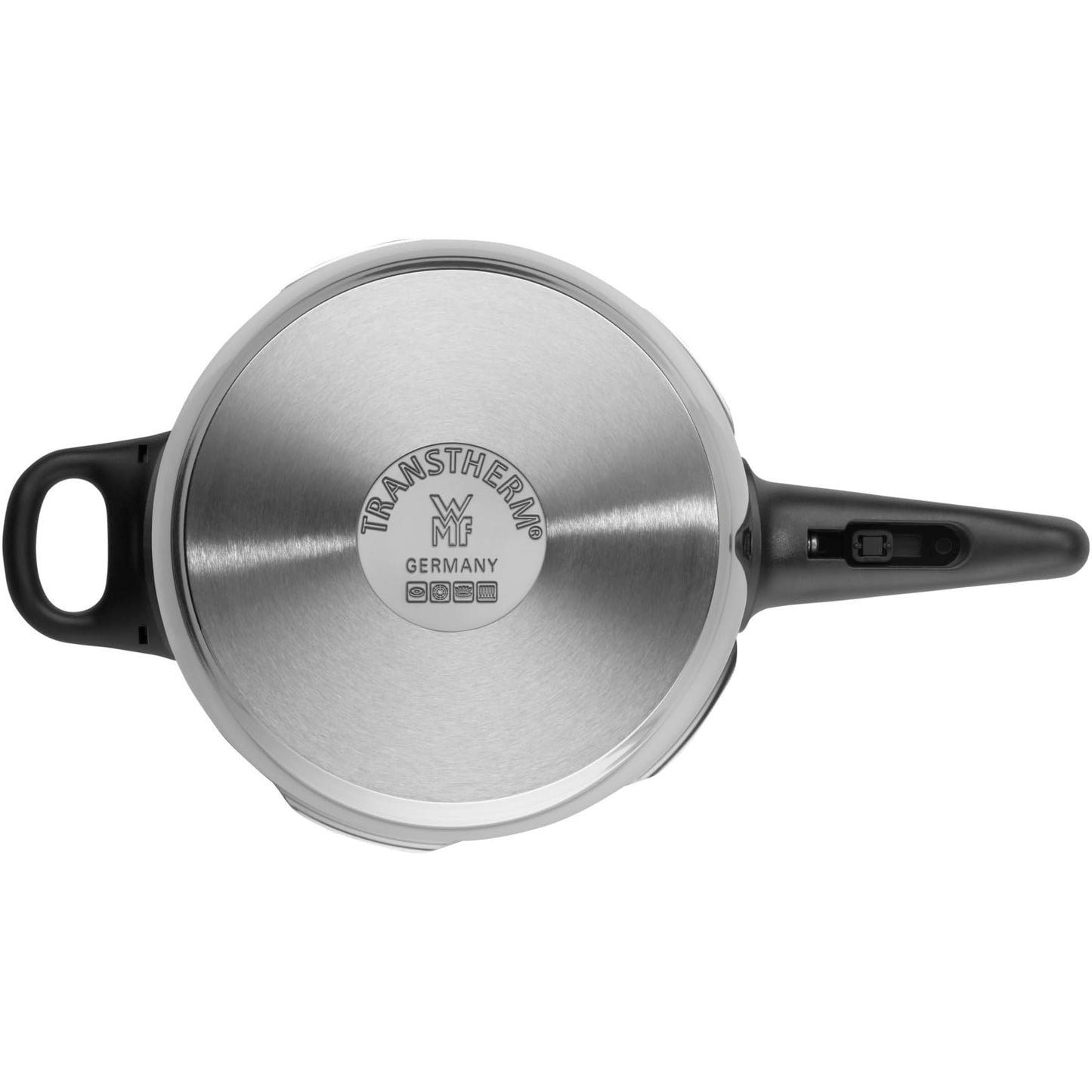 WMF Perfect Set Olla Rápida Ø22 cm 8,5L + Cuerpo 4,5L, Protección Contra Llamas, Acero Inoxidable Cromargan, Apta para Inducción