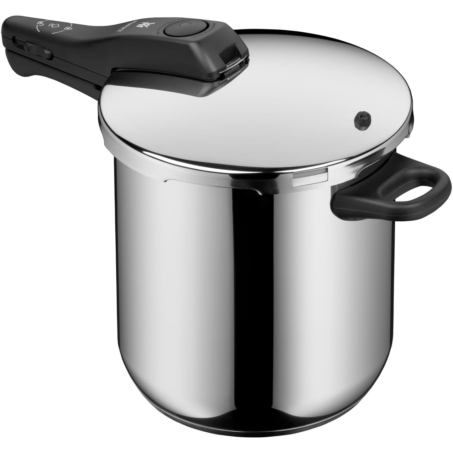 WMF Perfect Set Olla Rápida Ø22 cm 8,5L + Cuerpo 4,5L, Protección Contra Llamas, Acero Inoxidable Cromargan, Apta para Inducción