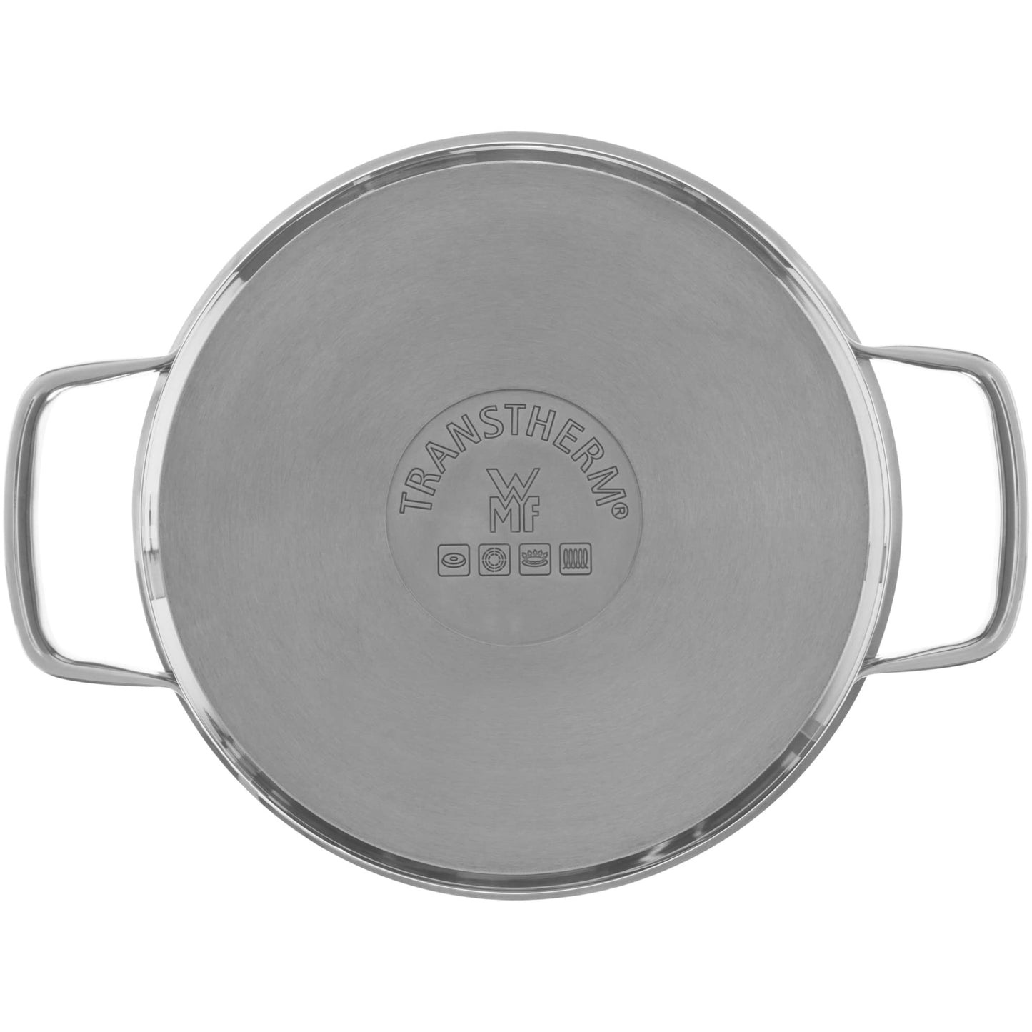 WMF Compact Cuisine Olla Grande 24 cm 5,6L con Tapa Cristal, Acero Inoxidable Cromargan Pulido, Apilable, Sin Revestimiento