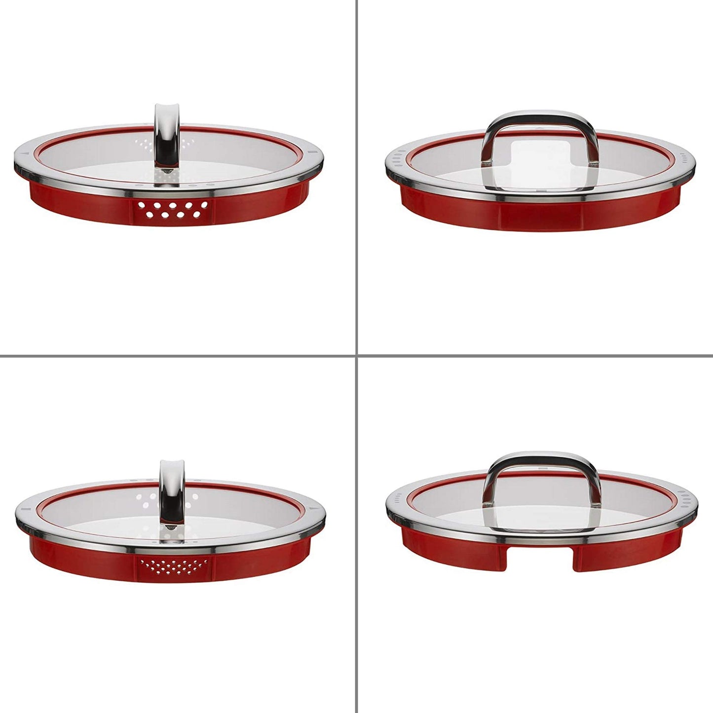 WMF Function 4 Batería de Cocina 5 Piezas, Acero Inoxidable, Inducción, Cacerolas 16/20/24 cm con Tapa y Cazo 16 cm