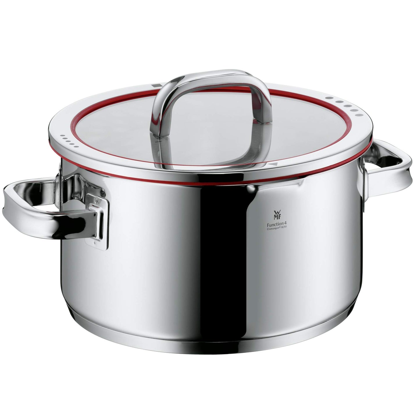 WMF Function 4 Batería de Cocina 5 Piezas, Acero Inoxidable, Inducción, Cacerolas 16/20/24 cm con Tapa y Cazo 16 cm