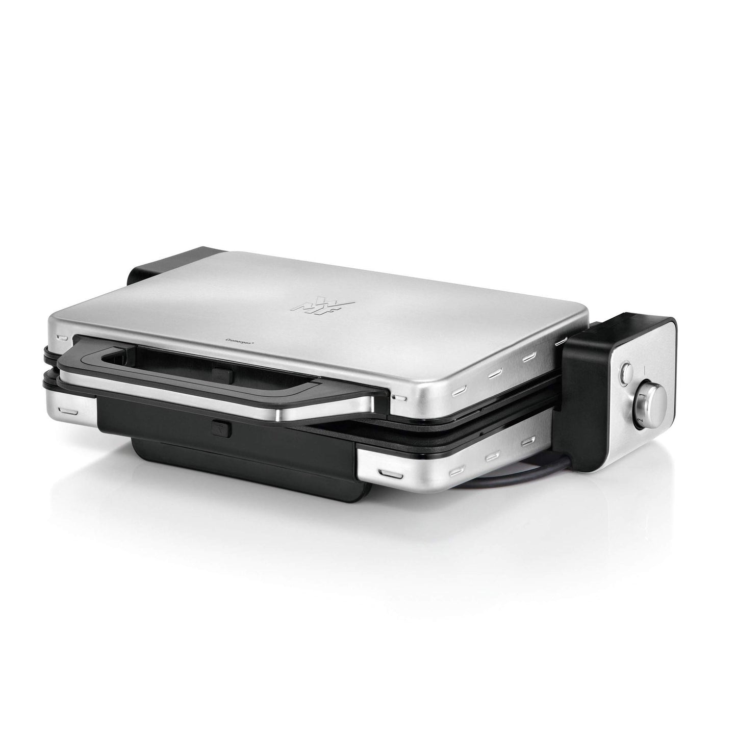 WMF Lono - Contact Grill 2 en 1, 2100 W, Temperatura y altura ajustable, Bandeja antigoteo, 2 placas de aluminio fundido