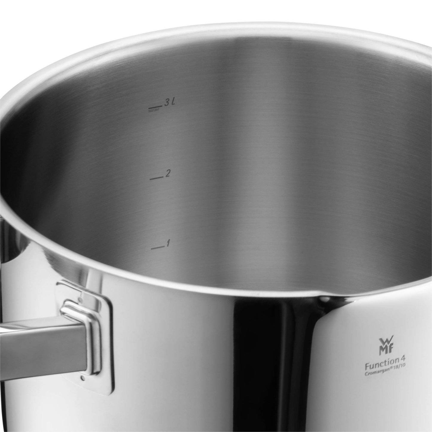 WMF Function 4 Batería de Cocina 5 Piezas, Acero Inoxidable, Inducción, Cacerolas 16/20/24 cm con Tapa y Cazo 16 cm