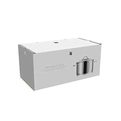 WMF Provence Plus Batería de Cocina 5 Piezas, Acero Inoxidable, Inducción, Cacerolas 16/20/24 cm, Cacerola baja 20 cm, Cazo 16 cm con 4 Tapas Cristal