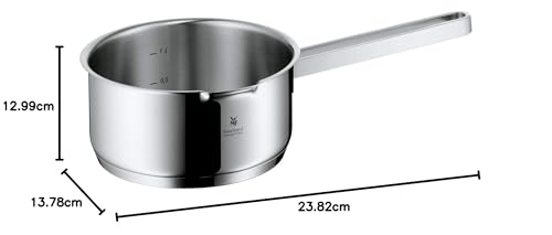 WMF Function 4 Batería de Cocina 5 Piezas, Acero Inoxidable, Inducción, Cacerolas 16/20/24 cm con Tapa y Cazo 16 cm