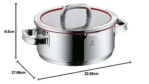 WMF Cacerola, Acero Inoxidable Pulido, 24 cm