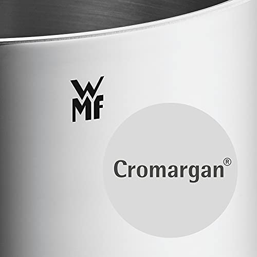 WMF Quality One Batería de Cocina 5 Piezas, Acero Inoxidable, Inducción, Cacerolas 16/20/24 cm, Cacerola baja 20 cm, Cazo 16 cm con 4 Tapas Cristal
