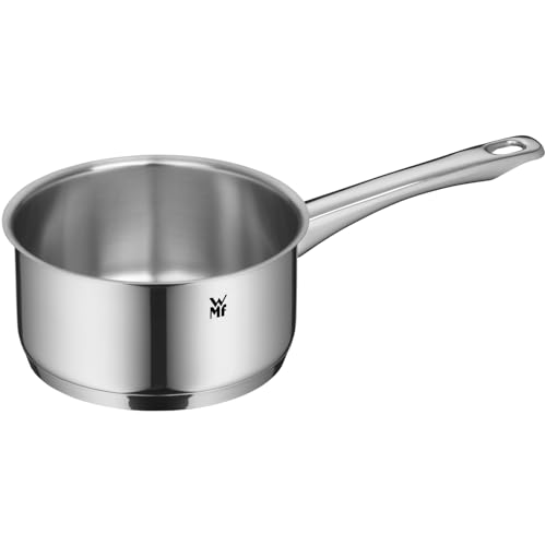 WMF Astoria Batería de Cocina 5 Piezas, Ollas 16/20/24 cm, Olla baja 20 cm, Cazo 16 cm, Acero Inoxidable Cromargan, Apta Inducción