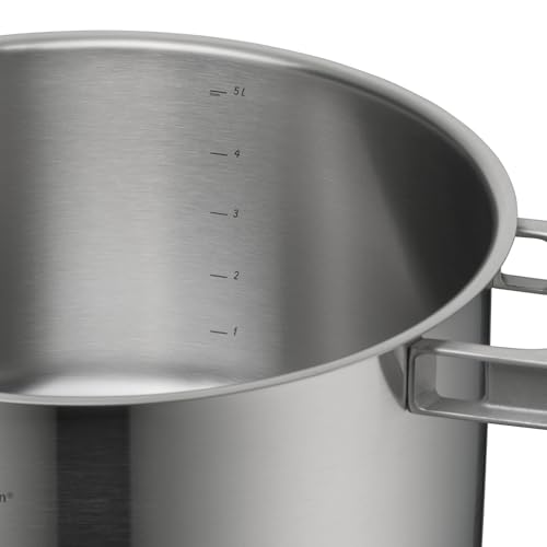 WMF Ultimate Cool Olla 24 cm 6,5L con Tapa, Acero Inoxidable Cromargan Mate, Apta Inducción y Lavavajillas, Sin Revestimiento
