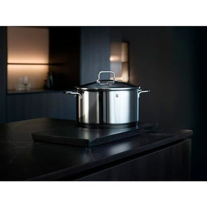 WMF Astoria Batería de Cocina 5 Piezas, Ollas 16/20/24 cm, Olla baja 20 cm, Cazo 16 cm, Acero Inoxidable Cromargan, Apta Inducción