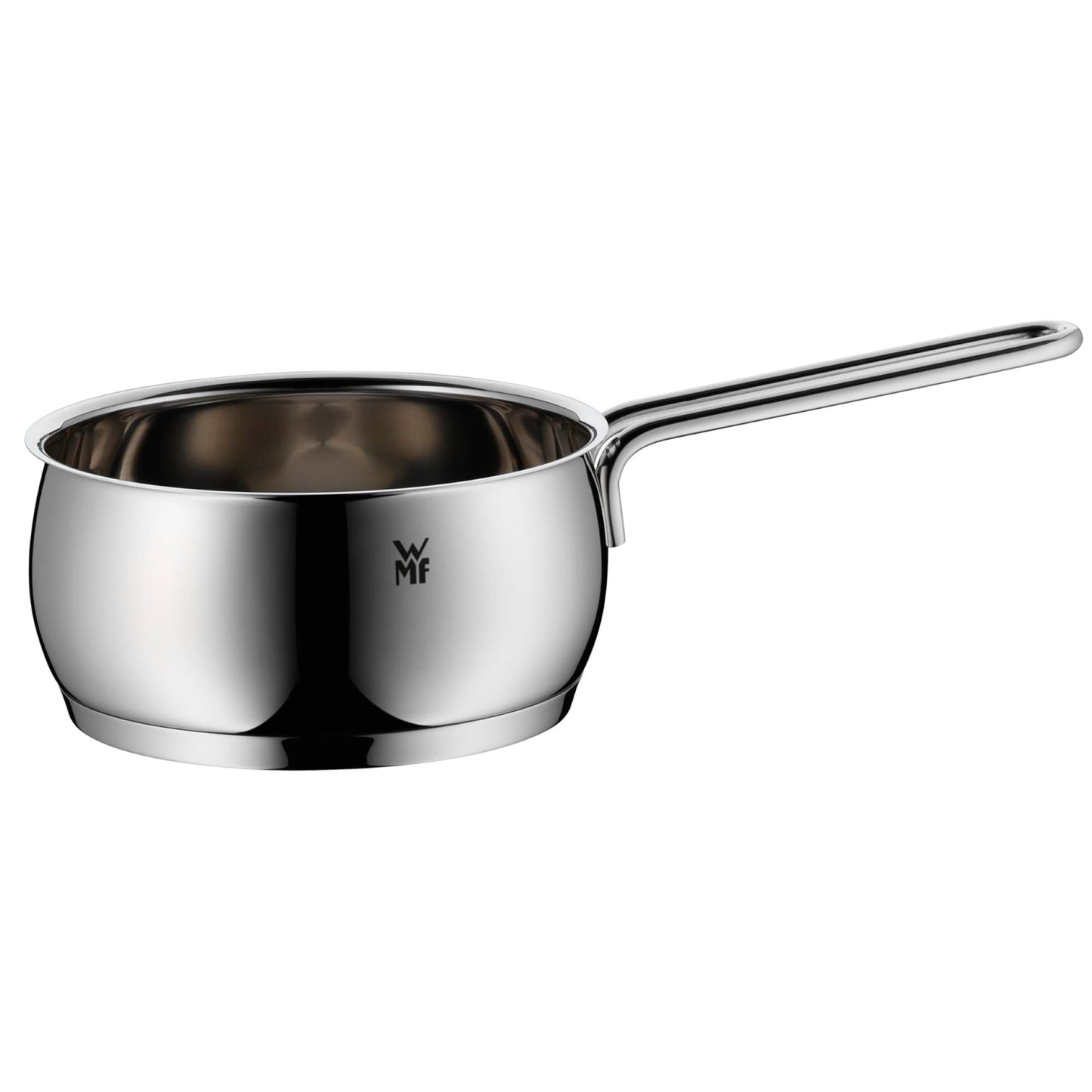 WMF Quality One Batería de Cocina 5 Piezas, Acero Inoxidable, Inducción, Cacerolas 16/20/24 cm, Cacerola baja 20 cm, Cazo 16 cm con 4 Tapas Cristal