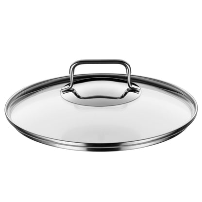 WMF Astoria Batería de Cocina 5 Piezas, Ollas 16/20/24 cm, Olla baja 20 cm, Cazo 16 cm, Acero Inoxidable Cromargan, Apta Inducción