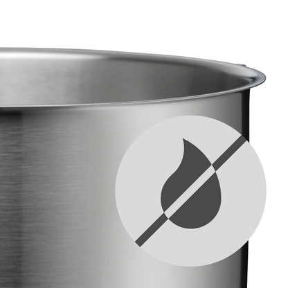 WMF Ultimate Cool Olla 24 cm 6,5L con Tapa, Acero Inoxidable Cromargan Mate, Apta Inducción y Lavavajillas, Sin Revestimiento