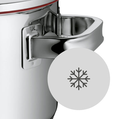 WMF Function 4 Batería de Cocina 5 Piezas, Acero Inoxidable, Inducción, Cacerolas 16/20/24 cm con Tapa y Cazo 16 cm