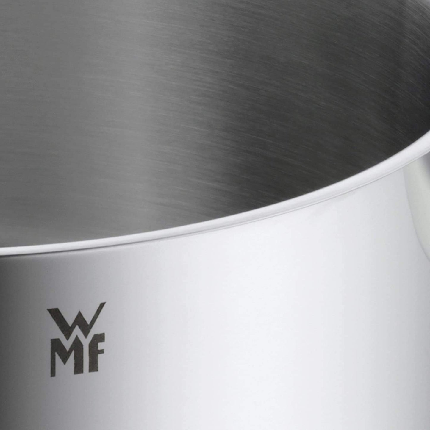WMF Diadem Plus Batería de Cocina 4 Piezas, Acero Inoxidable, Inducción, Cacerolas 16/20/24 cm, Cacerola baja 20 cm con 4 Tapas de Cristal