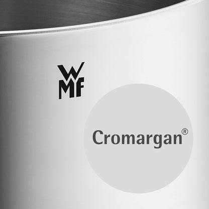WMF Cacerola Baja Larga Oval 38 cm con Tapa Cristal, Acero Inoxidable Cromargan 18/10, Antiadherente, Apta Inducción y Horno, Diseñada en Alemania