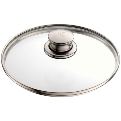 WMF Diadem Plus Batería de Cocina 4 Piezas, Acero Inoxidable, Inducción, Cacerolas 16/20/24 cm, Cacerola baja 20 cm con 4 Tapas de Cristal