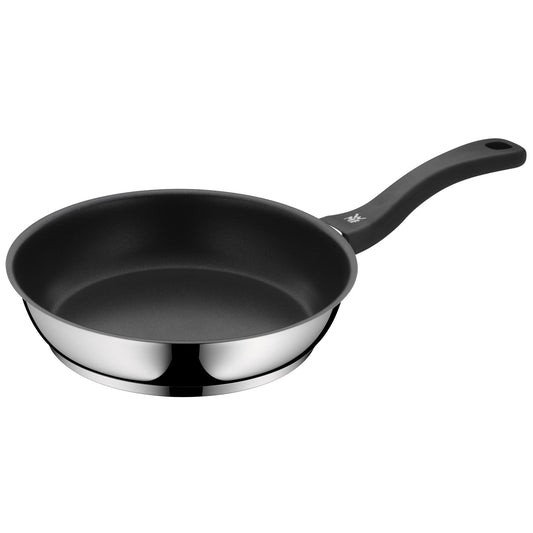 WMF Provence Plus Batería Cocina Acero Inoxidable Cromargan, Tapas Cristal + Set 2 Sartenes Devil 24/28 cm, Antiadherente, Inducción y Todo Tipo Cocinas